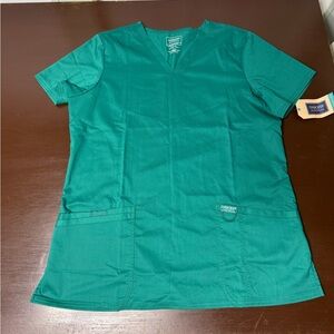 Cherokee Teal Women's Short Sleeve Scrub Top